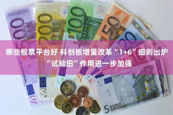 哪些股票平台好 科创板增量改革“1+6”细则出炉  “试验田”作用进一步加强