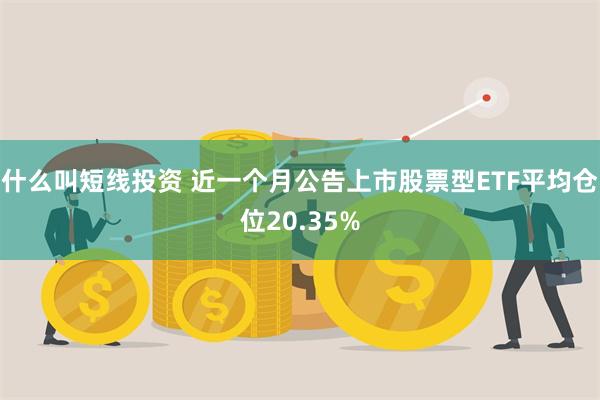 什么叫短线投资 近一个月公告上市股票型ETF平均仓位20.35%